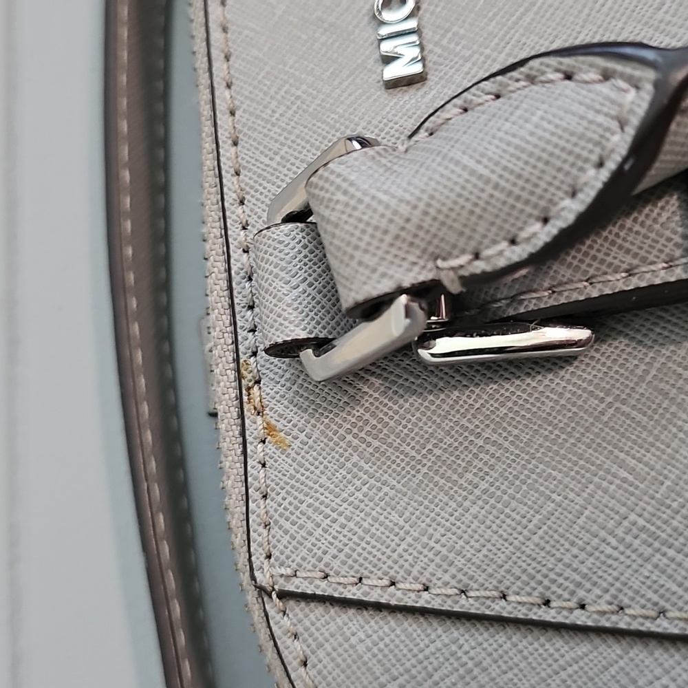 Michael Kors Gray Ciara Purse. - Picture 7 of 17
